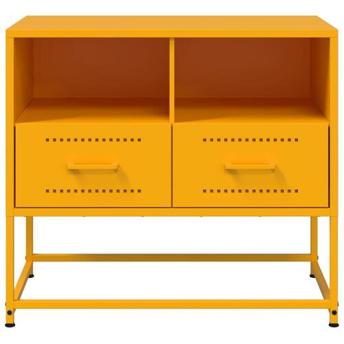 Tv-bord 68x39x60,5 cm stål sennepsgul
