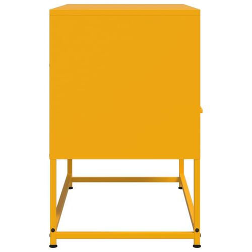Tv-bord 68x39x60,5 cm stål sennepsgul