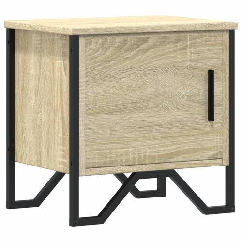 Sengebord 40x30x40 cm konstrueret træ sonoma-eg