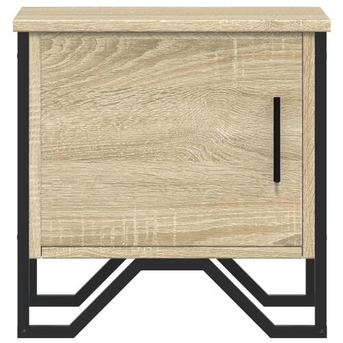 Sengebord 40x30x40 cm konstrueret træ sonoma-eg