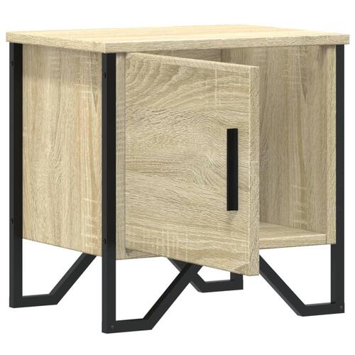 Sengebord 40x30x40 cm konstrueret træ sonoma-eg