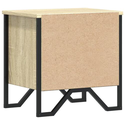 Sengebord 40x30x40 cm konstrueret træ sonoma-eg