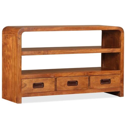 Tv-skab 90x30x55 cm massivt akacietræ