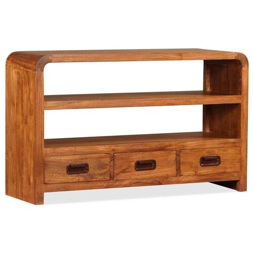 Tv-skab 90x30x55 cm massivt akacietræ