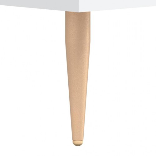 Sengeborde 2 stk. - hvidt konstrueret træ 40 × 35 × 47,5 cm