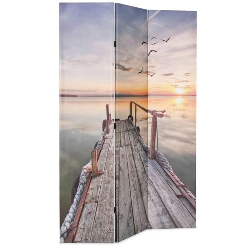 Foldbar rumdeler 120 x 170 cm sømotiv