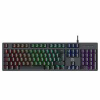 Tastatur Hiditec GKE010004 Sort Multifarvet