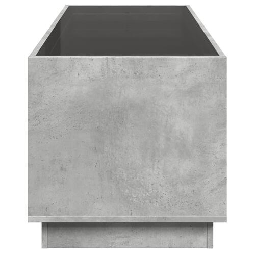 Sofabord med Infinity LED-lys 90x50x50 cm betongrå