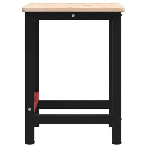 Arbejdsbænk 100x60x81,5 cm massivt egetræ rektangulær
