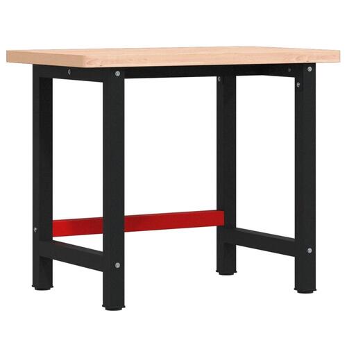 Arbejdsbænk 100x60x83 cm massivt bøgetræ rektangulær