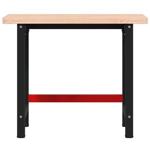 Arbejdsbænk 100x60x83 cm massivt bøgetræ rektangulær