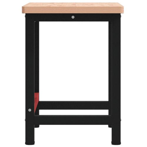 Arbejdsbænk 100x60x83 cm massivt bøgetræ rektangulær