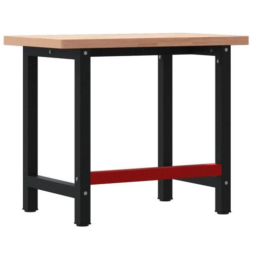 Arbejdsbænk 100x60x83 cm massivt bøgetræ rektangulær
