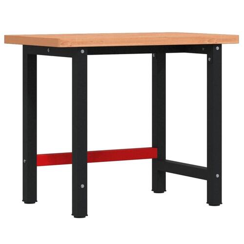 Arbejdsbænk 100x60x83 cm massivt bøgetræ rektangulær