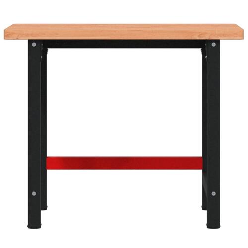 Arbejdsbænk 100x60x83 cm massivt bøgetræ rektangulær