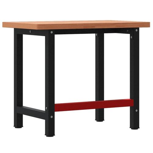 Arbejdsbænk 100x60x83 cm massivt bøgetræ rektangulær