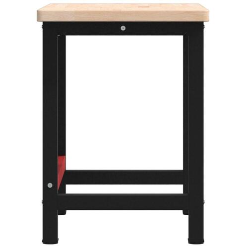 Arbejdsbænk 100x60x83 cm massivt egetræ rektangulær