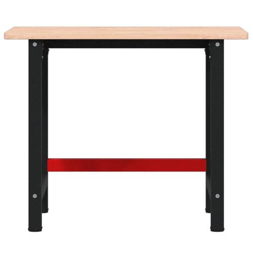 Arbejdsbænk 100x60x81,5 cm massivt bøgetræ rektangulær