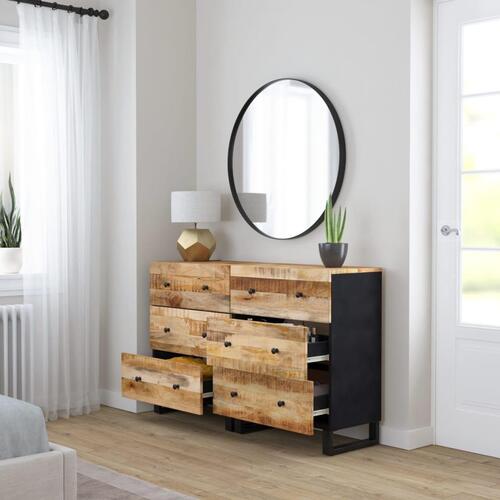 Skænke 2 stk. 60x33x75 cm ru mangotræ
