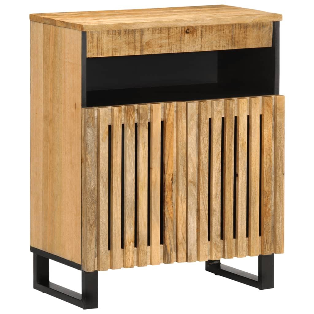Skænk 60x34x75 cm massivt ru mangotræ