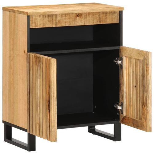 Skænk 60x34x75 cm massivt ru mangotræ