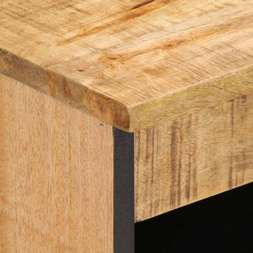 Skænk 60x34x75 cm massivt ru mangotræ