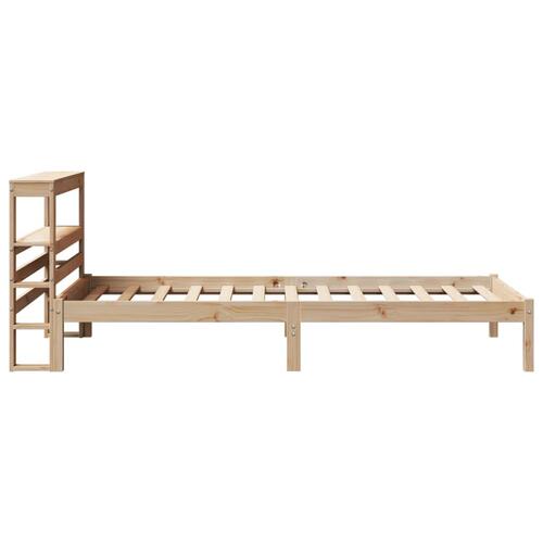 Sengeramme uden madras 100x200 cm massivt fyrretræ