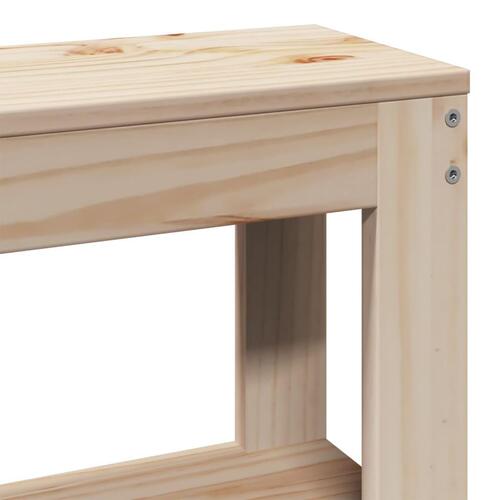 Sengeramme uden madras 100x200 cm massivt fyrretræ