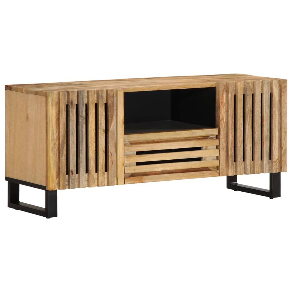 Tv-bord 100x34x46 cm massivt ru mangotræ