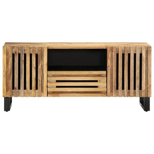 Tv-bord 100x34x46 cm massivt ru mangotræ