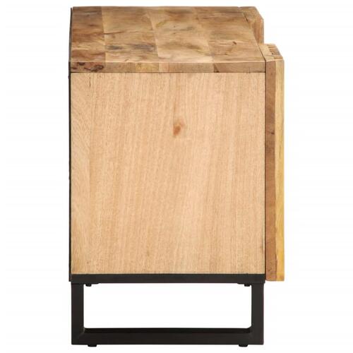 Tv-bord 100x34x46 cm massivt ru mangotræ