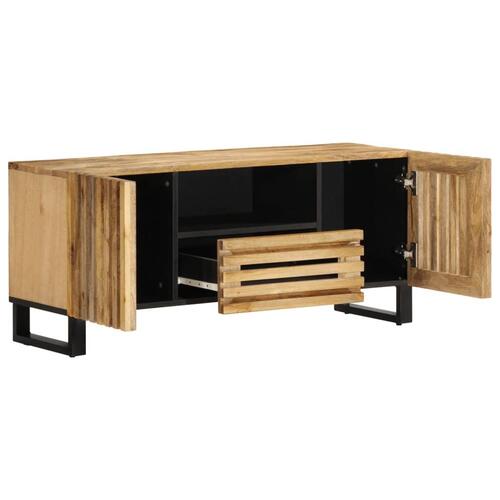 Tv-bord 100x34x46 cm massivt ru mangotræ