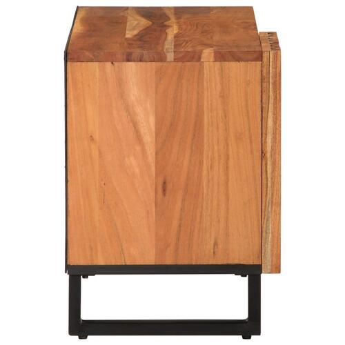 Tv-bord 80x34x46 cm massivt akacietræ