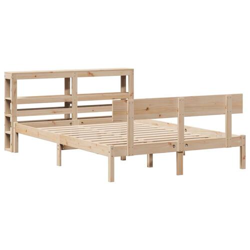 Sengeramme uden madras 120x200 cm massivt fyrretræ
