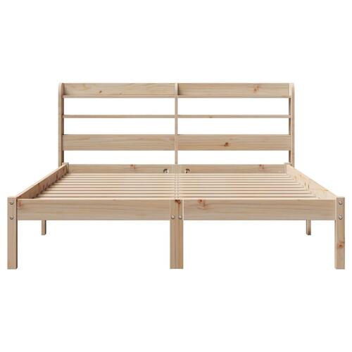 Sengeramme uden madras 120x200 cm massivt fyrretræ