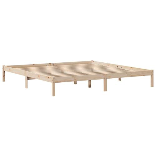Sengeramme uden madras 180x200 cm massivt fyrretræ