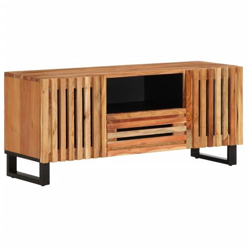 Tv-bord 100x34x46 cm massivt akacietræ