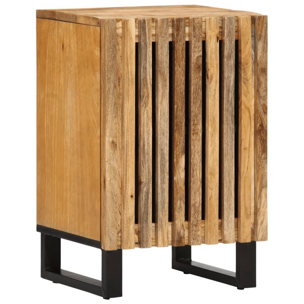 Badeværelsesskab 38x34x58 cm massivt ru mangotræ