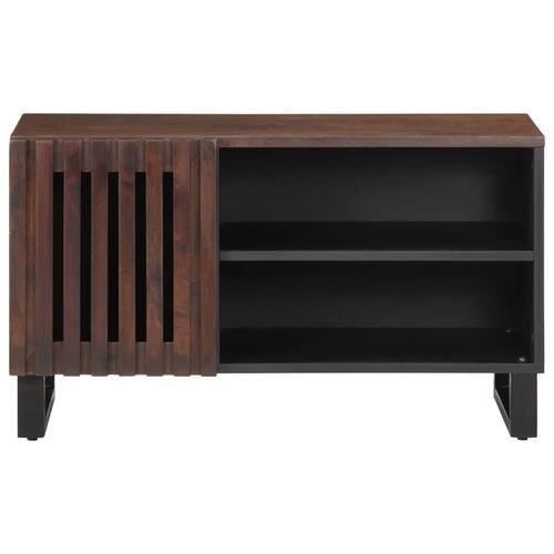 Tv-bord 80x34x46 cm massivt mangotræ brun