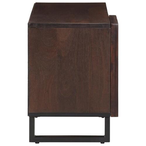 Tv-bord 80x34x46 cm massivt mangotræ brun