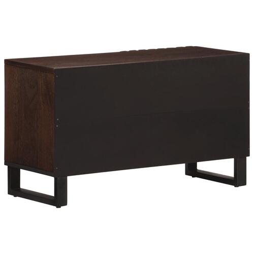 Tv-bord 80x34x46 cm massivt mangotræ brun