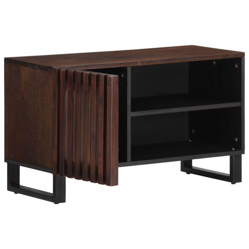 Tv-bord 80x34x46 cm massivt mangotræ brun