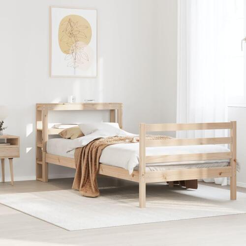 Sengeramme uden madras 90x200 cm massivt fyrretræ
