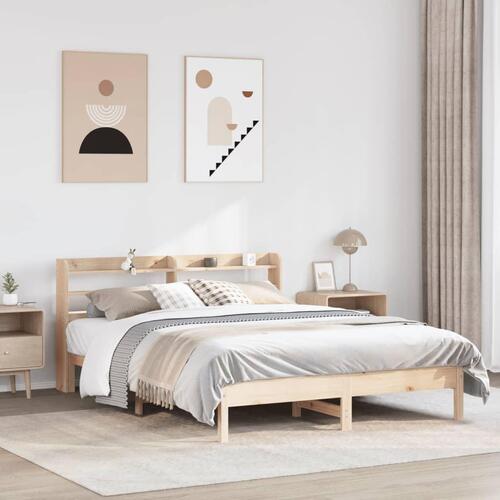Sengeramme uden madras 160x200 cm massivt fyrretræ