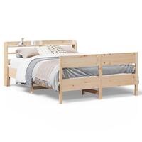 Sengeramme uden madras 120x200 cm massivt fyrretræ