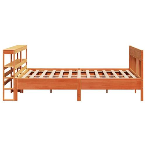 Sengeramme uden madras 180x200 cm massivt fyrretræ gyldenbrun