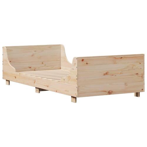 Sengeramme uden madras 90x200 cm massivt fyrretræ