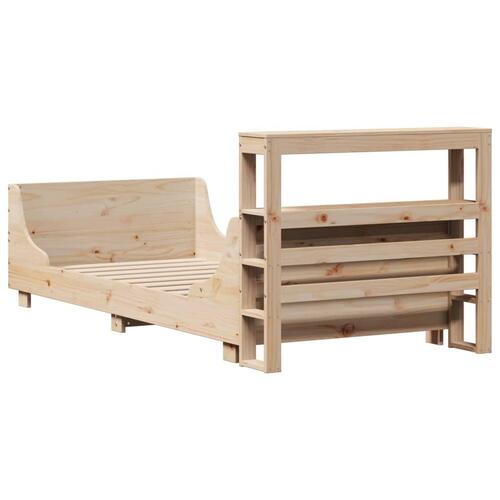 Sengeramme uden madras 90x200 cm massivt fyrretræ