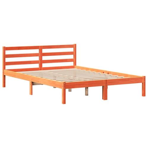 Sengeramme uden madras 120x200 cm massivt fyrretræ gyldenbrun