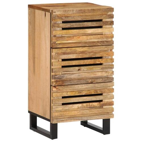 Skænk 40x34x75 cm massivt ru mangotræ